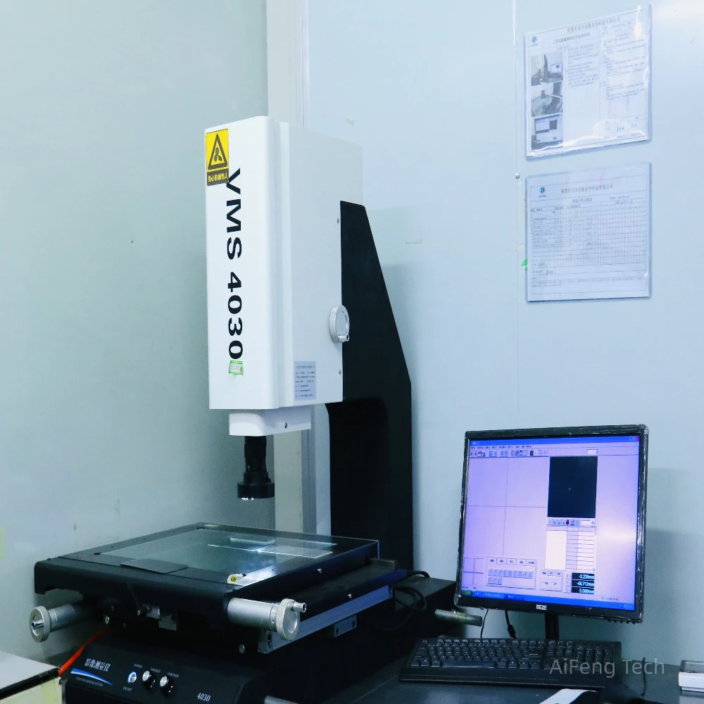 VMS precision inspection for screen protector dimension accuracy OEM factory