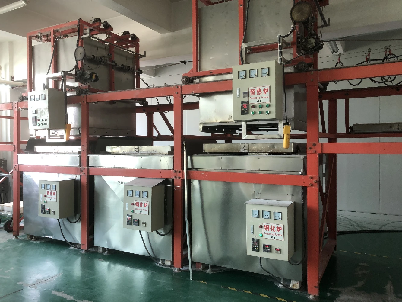 chemical tempering furnace for 9H hardness glass screen protector