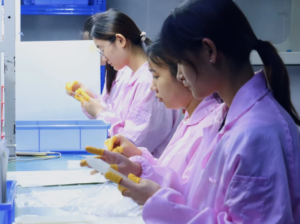 Strict QC inspection for tempered glass quality