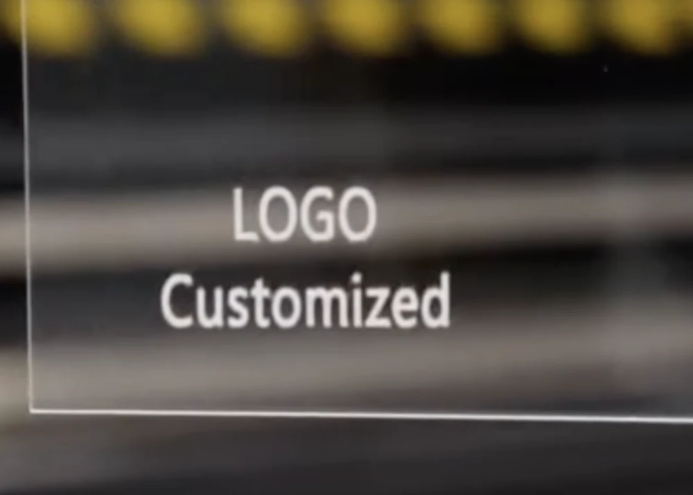 Laser engraved branding