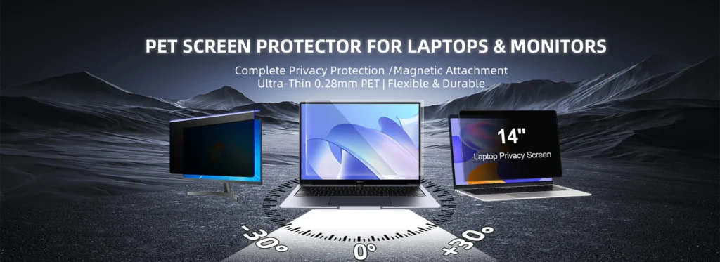 Magnetic PET privacy screen protector for laptops and monitors - Aifengtech