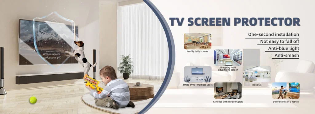 Premium Acrylic TV Screen Protector for Anti-blue light and Anti-smash protection