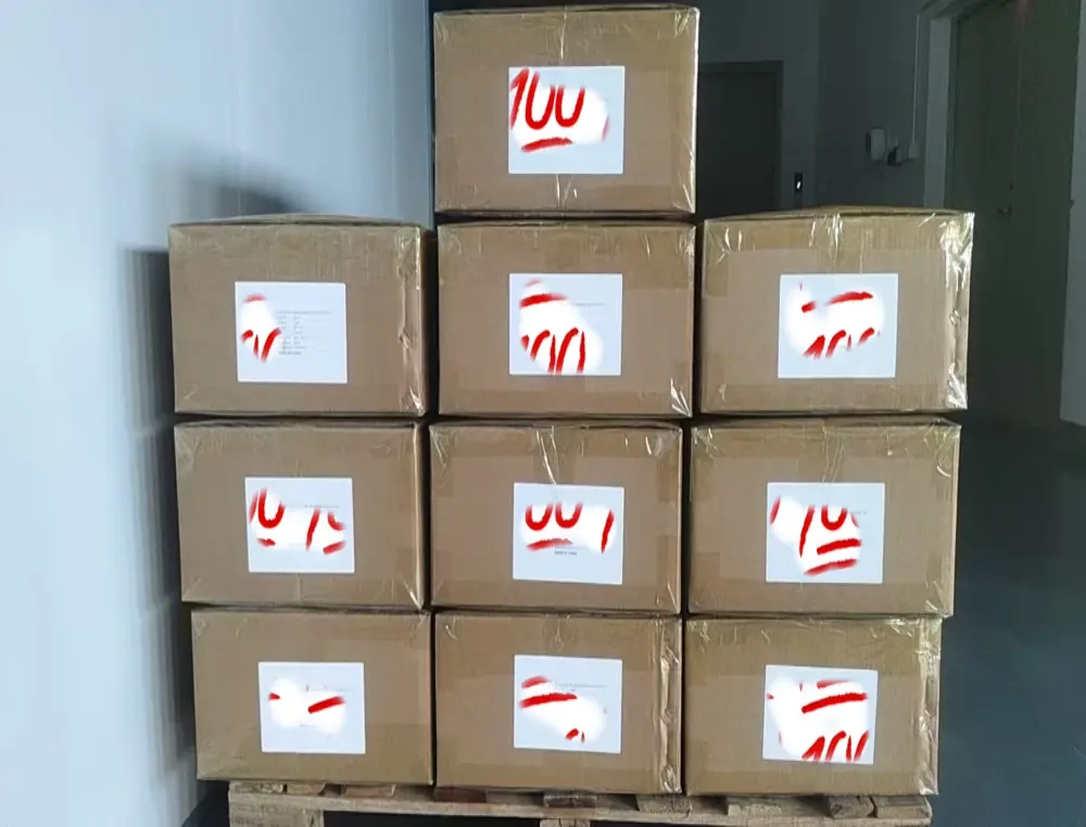 Packaged screen protector shipment boxes ready for B2B wholesale export